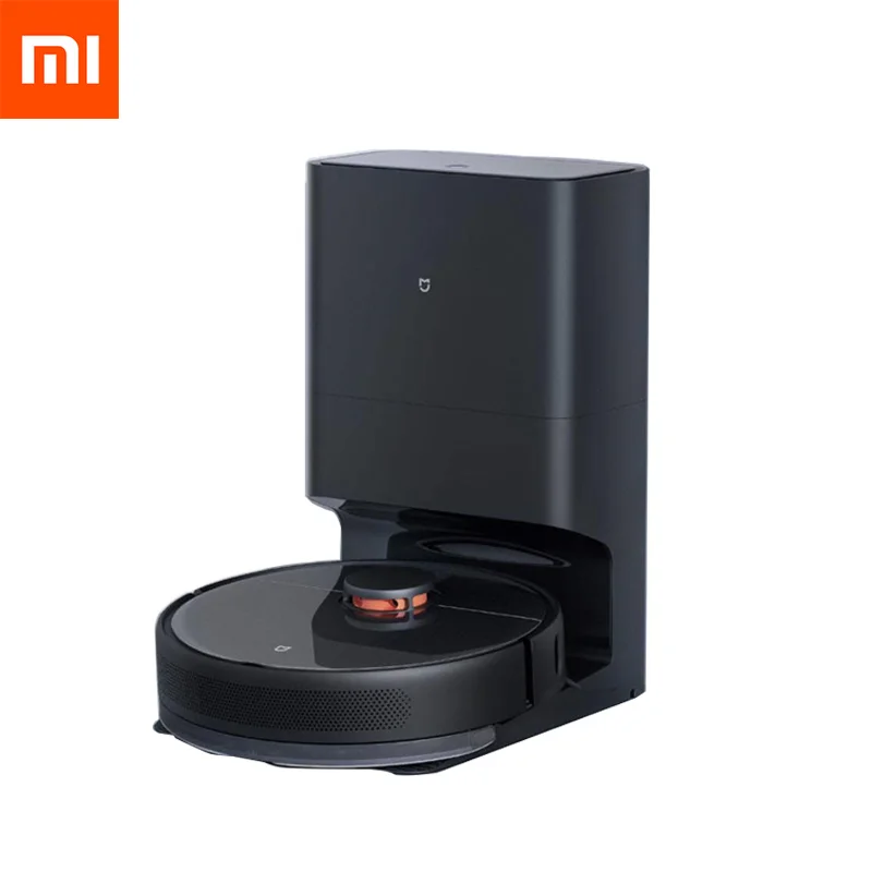 

2021 Xiaomi Mijia Dust Collection Robot Vacuum Cleaner 4L Antibacterial Dust Bag 16500pa Suction Support Mi Home APP Control