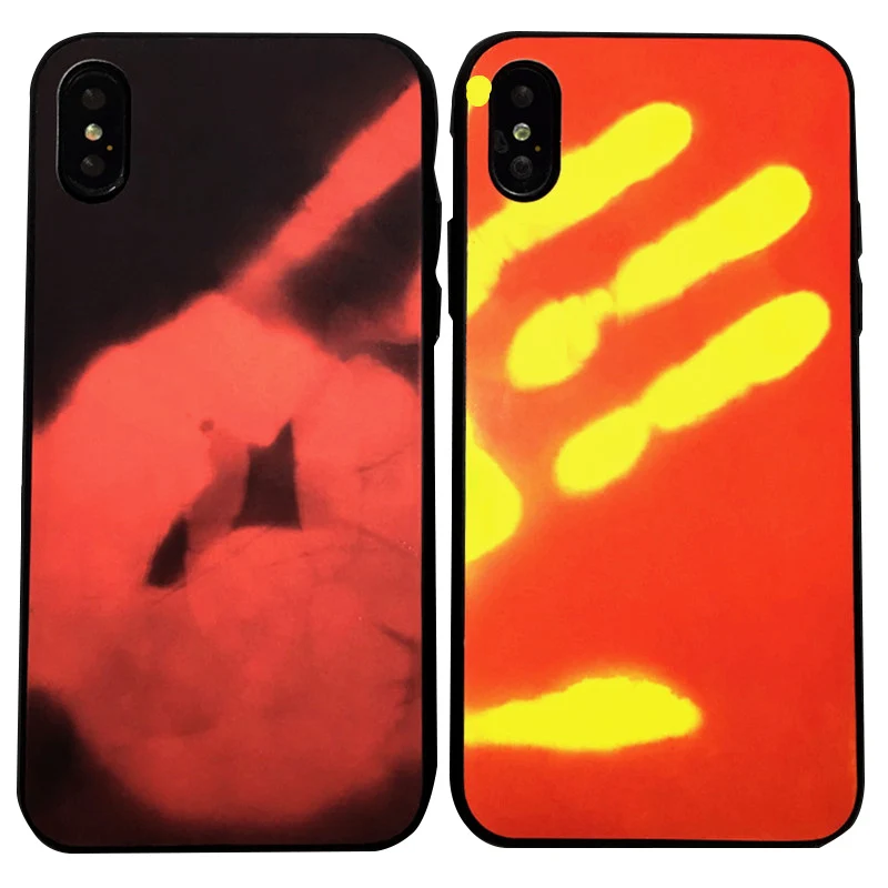 Термочувствительный чехол для iphone 6s, 7, 8, 11, XR, X, крышка, изменение температуры, цвет, для iphone 11, чехол, funda, Coque, iphone 11