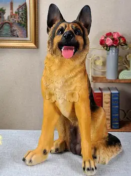 

Resin Animal Demu Dog Wolf Dog Living Room Television Cabinet Crafts Wealth Fengshui Decoration Home Simulated Dog Ornaments