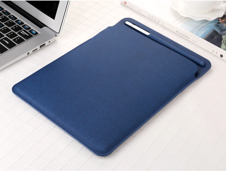 Тёмно-синий Чехол для samsung Galaxy Tab S6 10,5 T860 T865 SM-T860 SM-T865 10,5 '', защитный чехол для планшета, Сумка с отделением для ручки - Цвет: Тёмно-синий