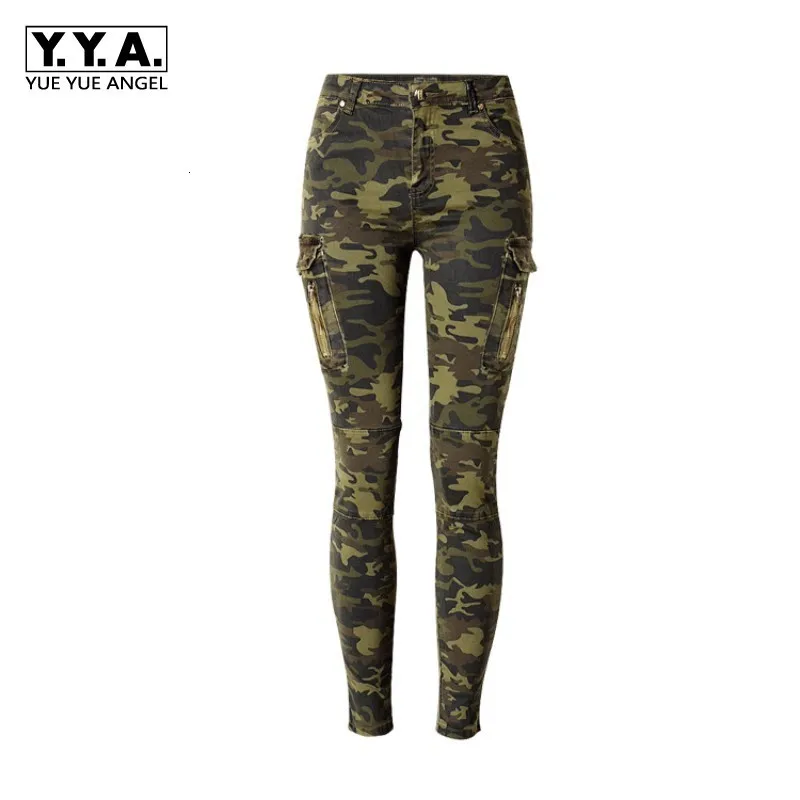 High Street женские джоггеры камуфляжные леггинсы карманы Повседневная Уличная