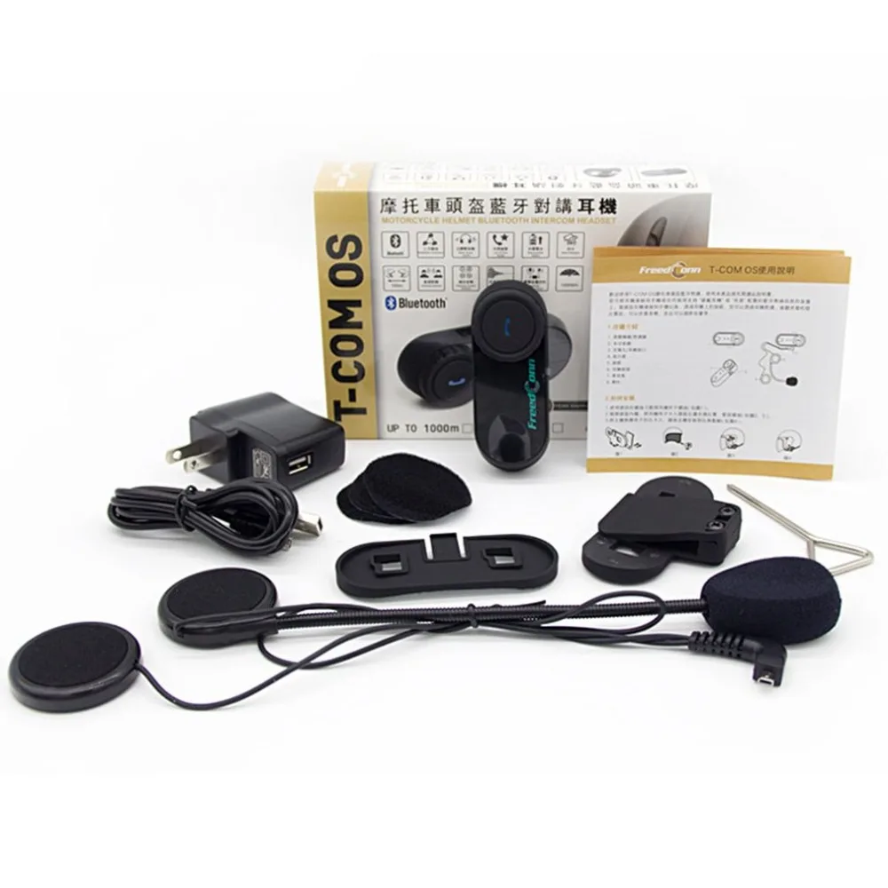 FreedConn T-COMOS мотоциклетный шлем interphone Беспроводной наушники домофон для 3 Rider FM радио наушники пружины штепсельная вилка австралийского стандарта