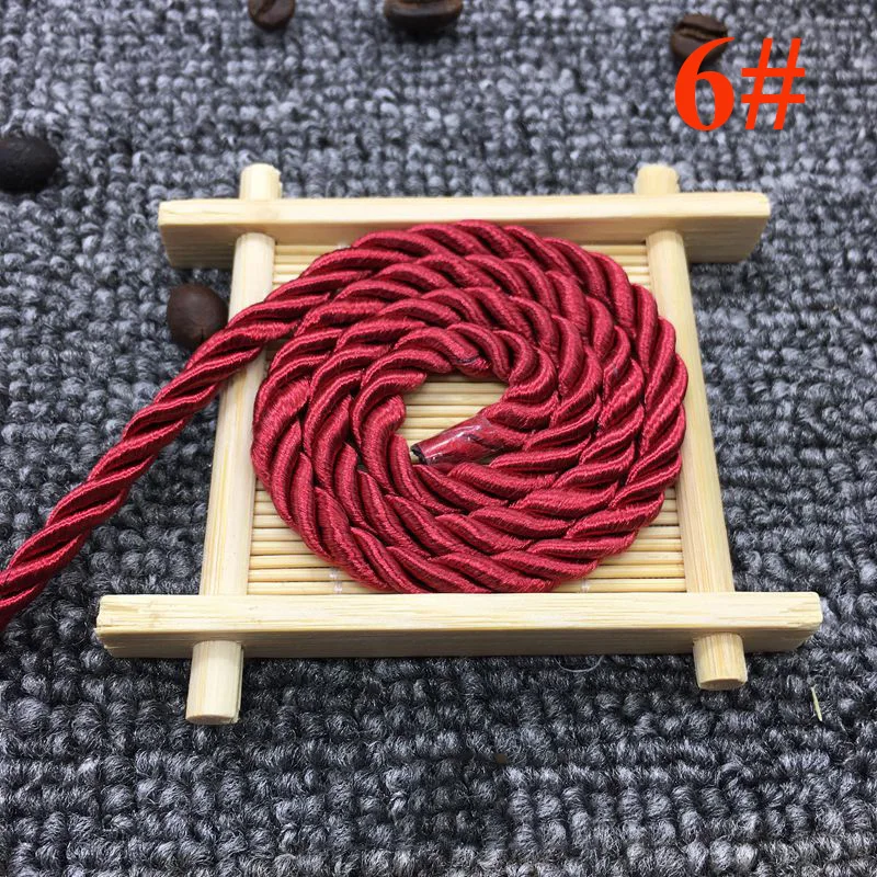 6 Meetee 10 м 5 мм 3 акции витой хлопок нейлоновые Шнуры Красочные DIY ремесло плетеная декоративная веревка шнурок ремень аксессуары AP477 - Цвет: 6