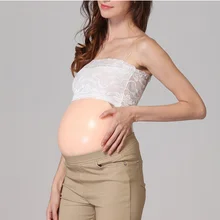 2~ 3 месяца 1000 г/шт. силиконовый живот с подтяжками брюки поддельные беременный живот для ложной беременности живот жир живота