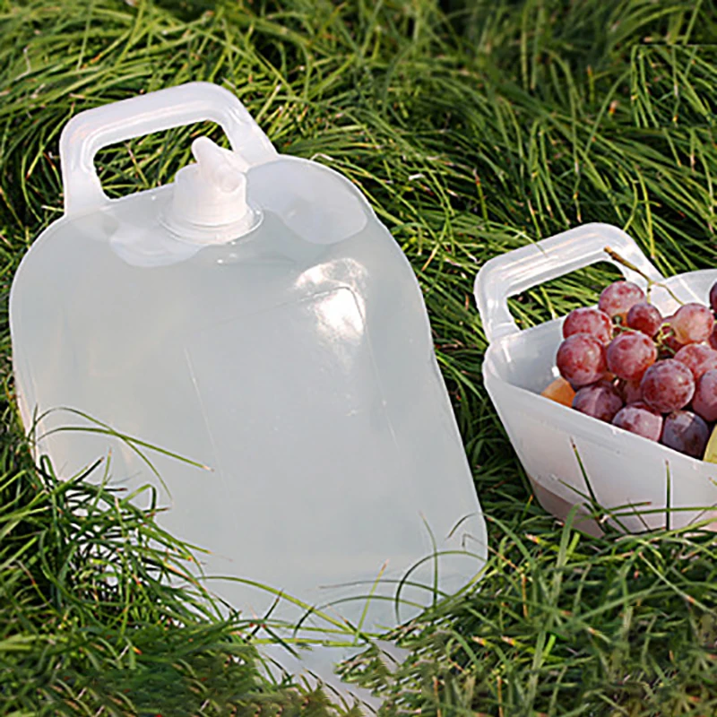 

Outdoor folding water bag container storage camping hiking compression folding dual-use tools