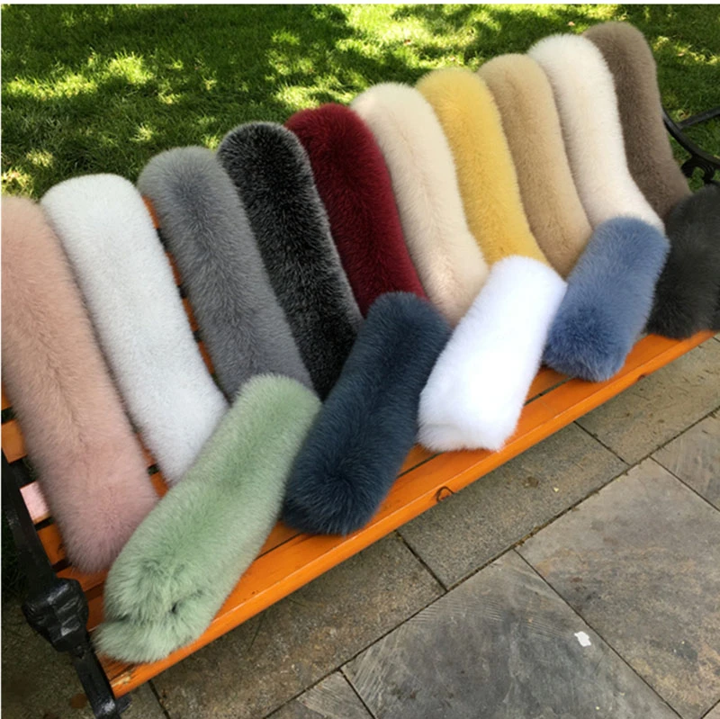 

Fox fur collar genuine leather grass scarf warm scarf down jacket cotton-padded jacket universal hat single buy oversized fur