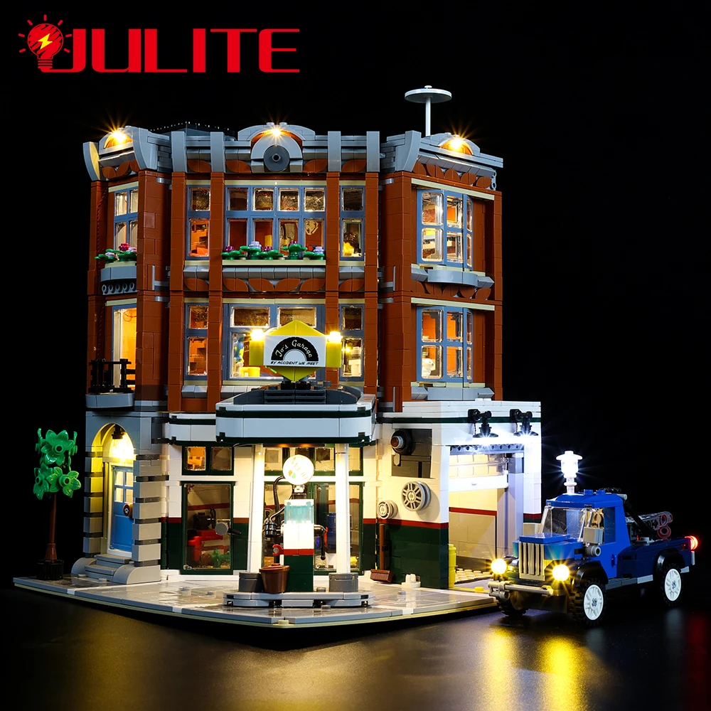 Kit Di Luci A Led Per 10264 Corner Garage Car Repair Station Set Di Giocattoli Fai-Da-Te (Blocchi Non Inclusi)