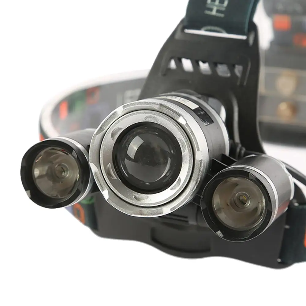 

20000LM Durable Torch Lamp Sporting Goods Rechargeable Portable 3 LED Headlamp Outdoor Camping T6+2XPE Hiking Bicycle Bike