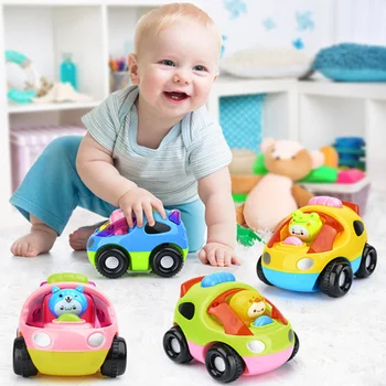 

Children Cute Pull Back Wind Up Toys Cartoon Clockwork Car Educational Toys For Kids New Random Colors