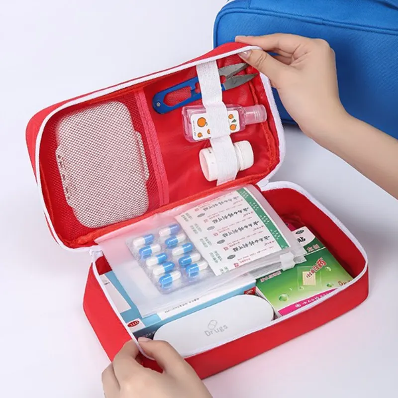Nuevo Emergencia Bolsa Kit de primeros auxilios kit de primeros auxilios médico de coche impermeable bolsa de viaje al aire libre kit de supervivencia bolsa vacía