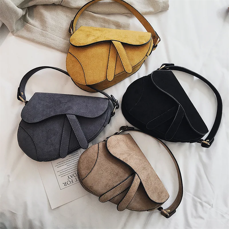 

Korean-style Online Celebrity Snap Pillow Dull Polish Simple Solid Color One-Shoulder Oblique WOMEN'S Bag