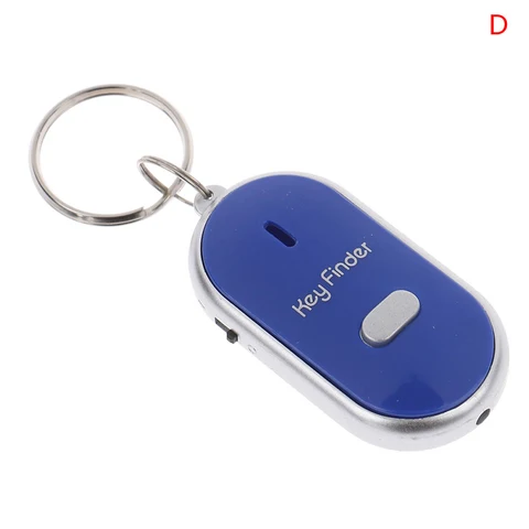 Anti-Lost Whistle Sensors Keychain Tracker LED Whistle Claps Locator Portable Personal GPS Locator Key Finder