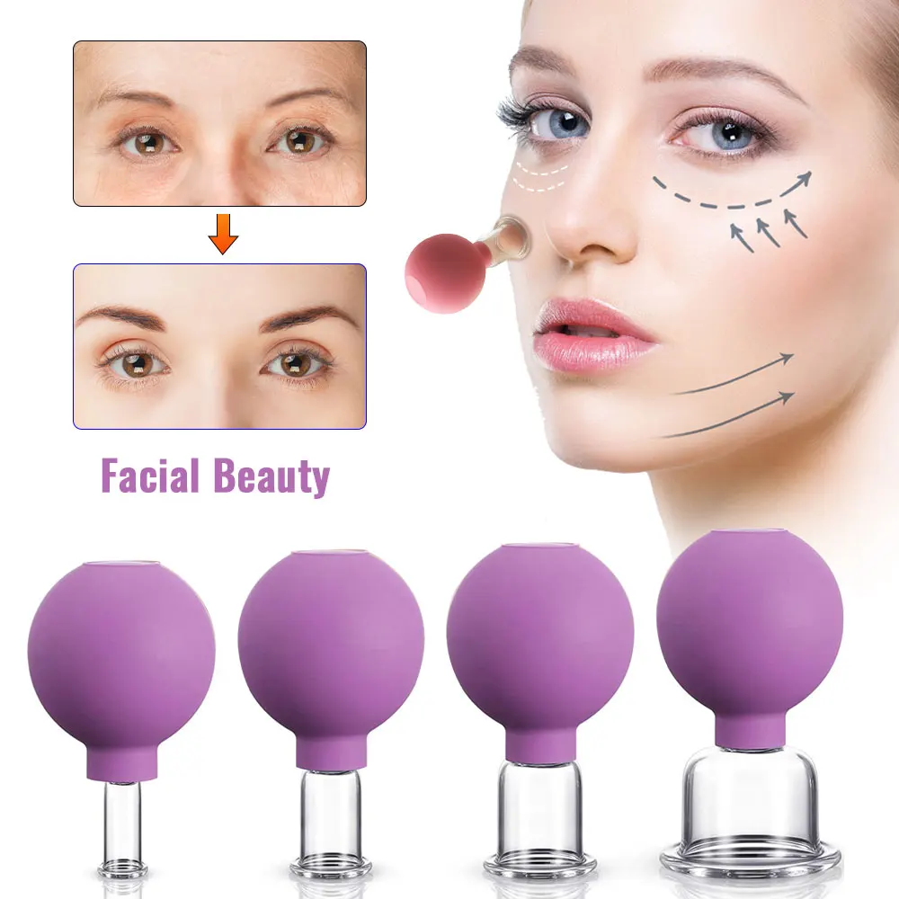 Vacuum Cupping Glass Jar Cellulite Massager for Face Acupuncture Hijama Suction Cup Slimming Fat Burning Health Care