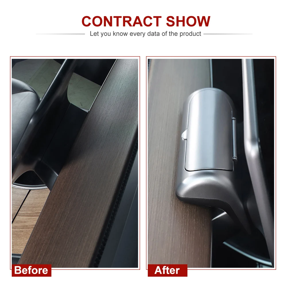 vxvb New For Tesla Model 3 Model Y 2021 Car Accessories Dedicated Glasses Storage Box Car Glasses Sunglasses Accessory Interior