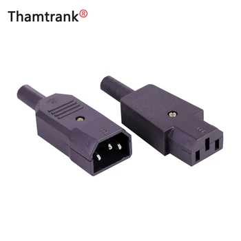 

10sets/20pcs 220V DC/AC power plug/jack terminal 3pin AC/DC plug power connector wire connector male&female in one set