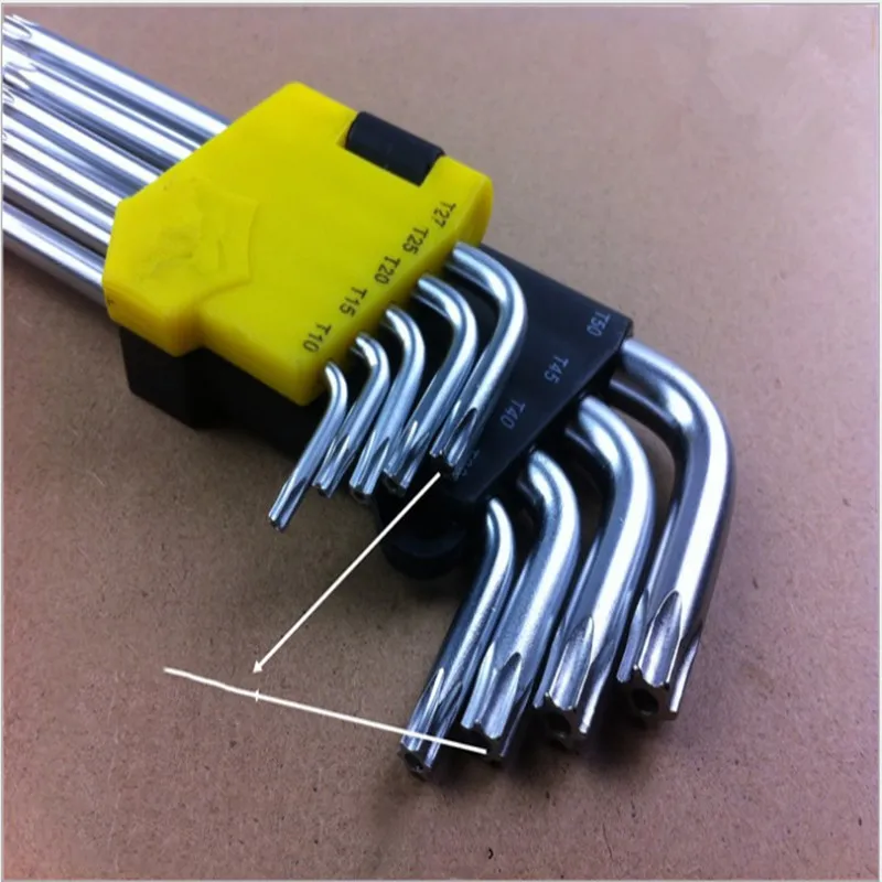 

Remove The t-hexagon Socket Wrench With The Set Of 9-piece Inner Six-flower Wrench With The Star Meter Sub-wrench