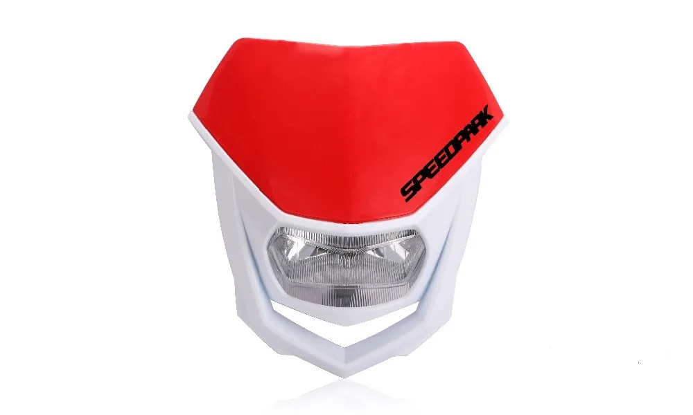 Мотоцикл Белый Черный Оранжевый Универсальный Головной фонарь освещение эндуро двойной Спорт Байк H4 фара обтекатель для Yamaha YZ F WR