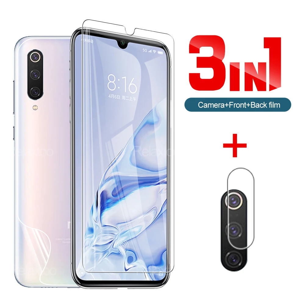 

3-в-1 закаленное стекло и гидравлическая пленка для Xiaomi Redmi 9 9 SE, Защита экрана для Xiaomi Redmi 9 Pro 10t 10t Pro, пленка для объектива