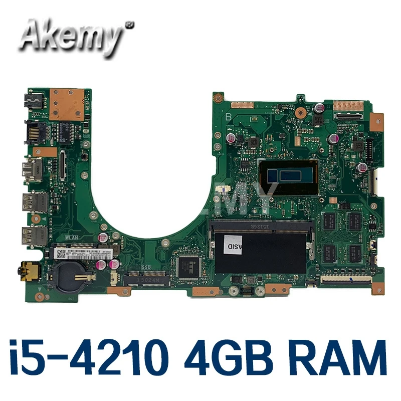Материнская плата для ноутбука Amazoon Q502LA i5-4210 процессор 4 Гб ОЗУ For Asus Q502 Q502L