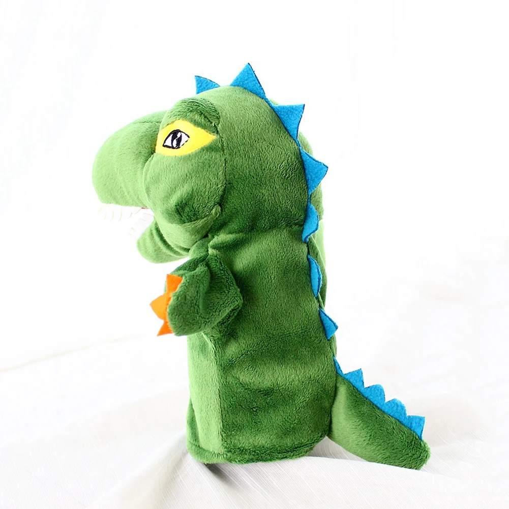 Cartoon Dinosaur Plush Soft Hand Puppet Kids Toddler Pretend Playing Toy Gift New
