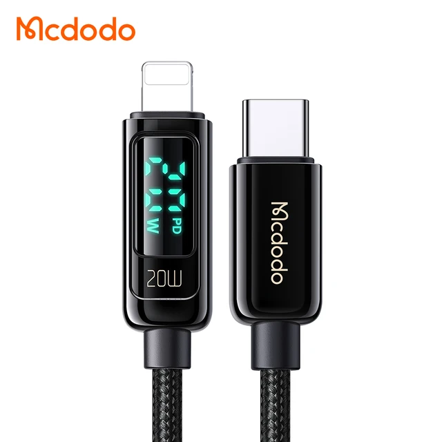 Ten einde raad Geschatte Menstruatie Mcdodo Cable Display Lightning | Iphone Charging Cable Display | Iphone 20w  Cable - 20w - Aliexpress