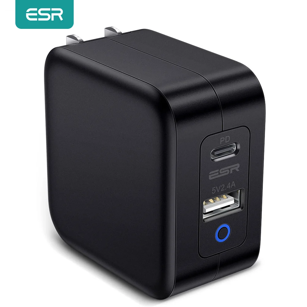  ESR 65W GaN Зарядное устройство USB PD3.0 Быстрая зарядка настенное зарядное устройство для MacBook Dell iPhone iPad EU US Plug двойное зарядное устройство GaN …