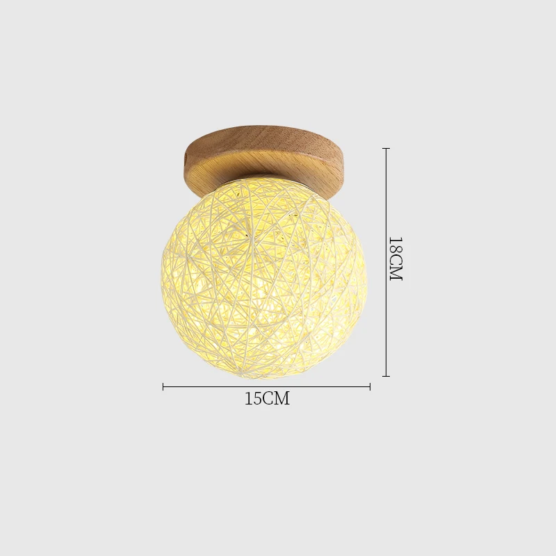 A-Yellow No Bulb Светодиодный потолочный светильник, современный потолочный светильник, винтажная лампада, светодиодный плафон для гостиной, Скандинавское украшение, Домашний Светильник - Цвет корпуса: A-Yellow No Bulb