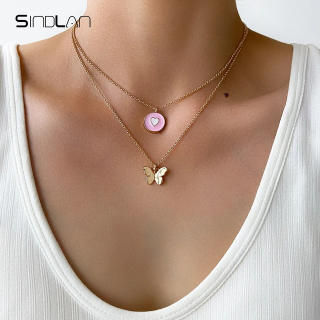 Sindlan Double Layer Kpop Cute Gold 