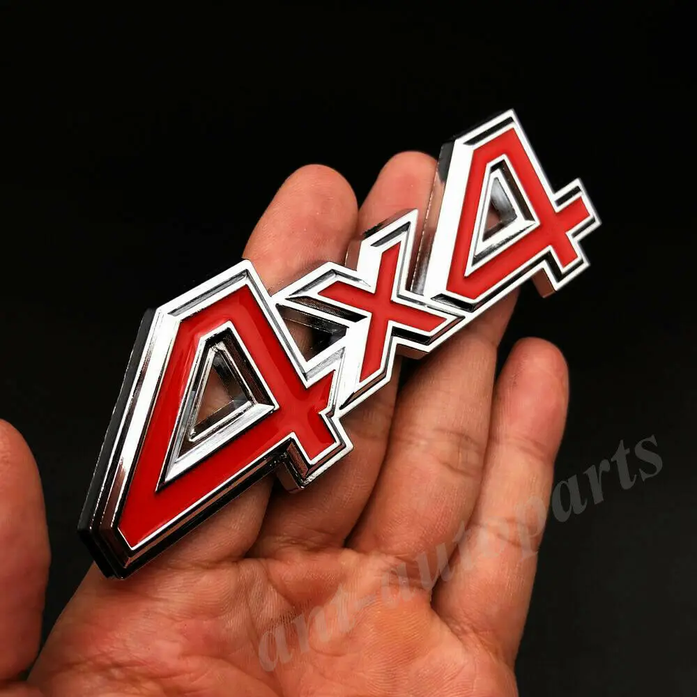 

Metal Red 4x4 Car Rear Trunk Emblem Badge Decals Sticker SUV 4WD AWD