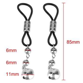 4pcs Bondage Sets Women Nipple Clamps Breast Bells Plug Anal Beads Sex Toys For Adults Games Couple Tools Erotic Machine Strapon 6