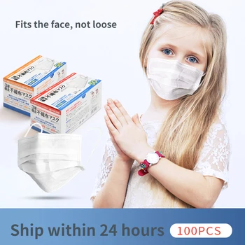 

50 pieces /100 pieces child Disposable 3 Layers Non-woven Mouth Face Mask Prevent Anti-Dust Bacteria Face Mouth Masks