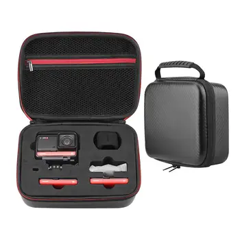 

Camera Case Portable Carrying Case Storage Bag PU Shockproof Protection Bag for Insta360 ONE R Sports Camera