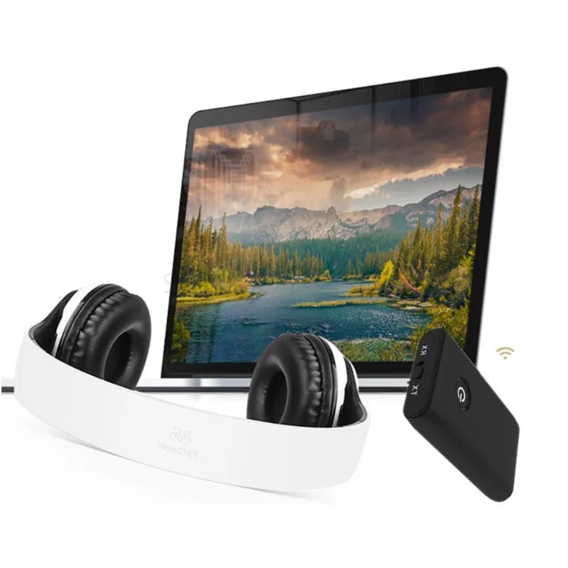 2 in 1 Bluetooth 5 0 Transmitter Receiver TV PC Car Speaker 3 5mm AUX Hifi Music Audio Adapter Headphones Car Home Stereo