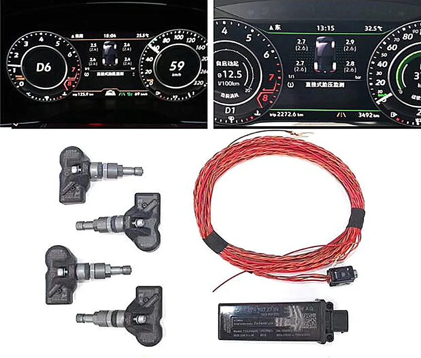 

For VW Skoda Octavia Kodiaq KOROQ KAMIQ superb MQB Tire Pressure Sensor Based TPMS 1 Set 5Q0 907 275 B