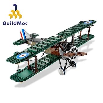 

BuildMOC For 10226 EXCLUSIVE Sopwith Camel Collection series Toy blocks Kits Blocks Bricks birthday Educational Gift S003