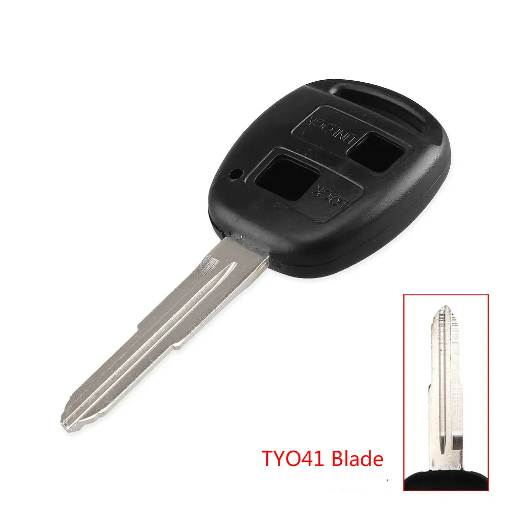 TYO41 Blade KEYYOU TOY41/TOY43/TOY47/TOY48 дистанционный 2 кнопки Брелок чехол для Toyota Camry Rav4 Corolla Prado Yaris Tarago без логотипа - Цвет: TYO41 Blade