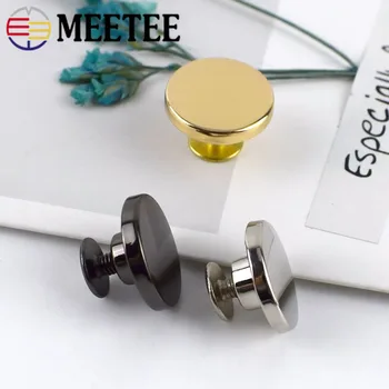 

10/30Sets 15mm Round Rivet Nails Screw Bag Hardware Handbag Decor Studs Button Metal Buckles Snap Hook DIY Leather Craft BD395