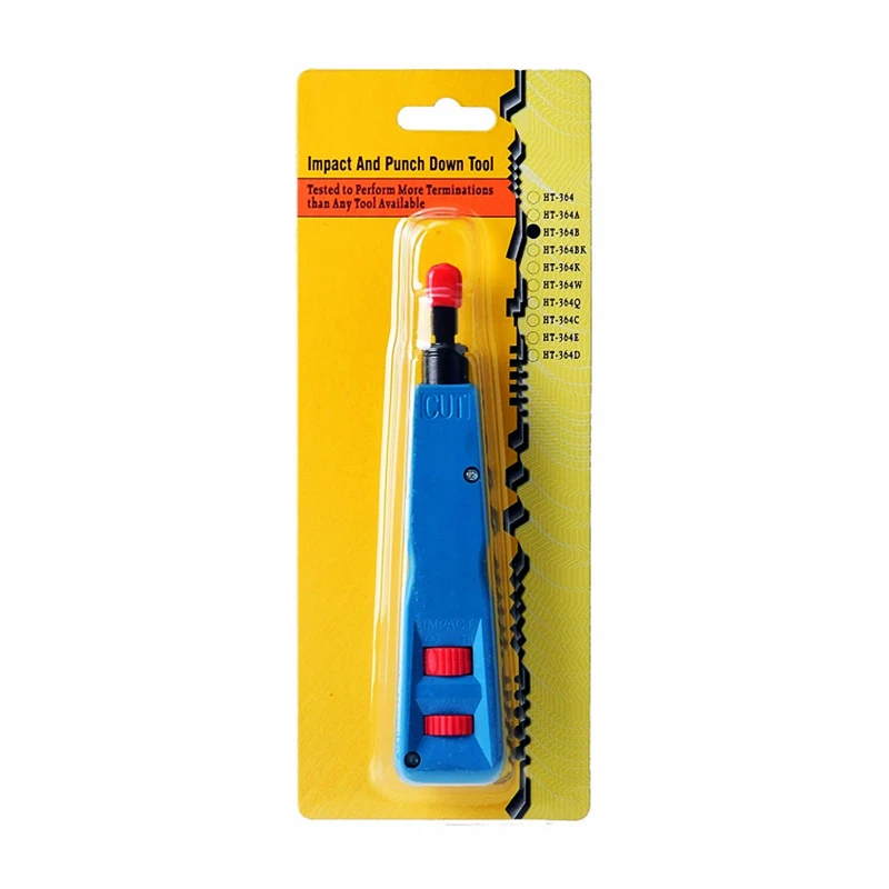 Htoc Perfurador para Baixo Kit de Ferramentas com 110 bk Lâmina Rede Fio Stripper para Rj11 Rj45 Cabo Rede Linha Telefone Computador Utp Crimper Ferramentas de rede - Imagem 6