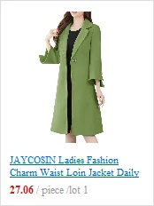 JAYCOSIN ladies casual jacket long section cotton women