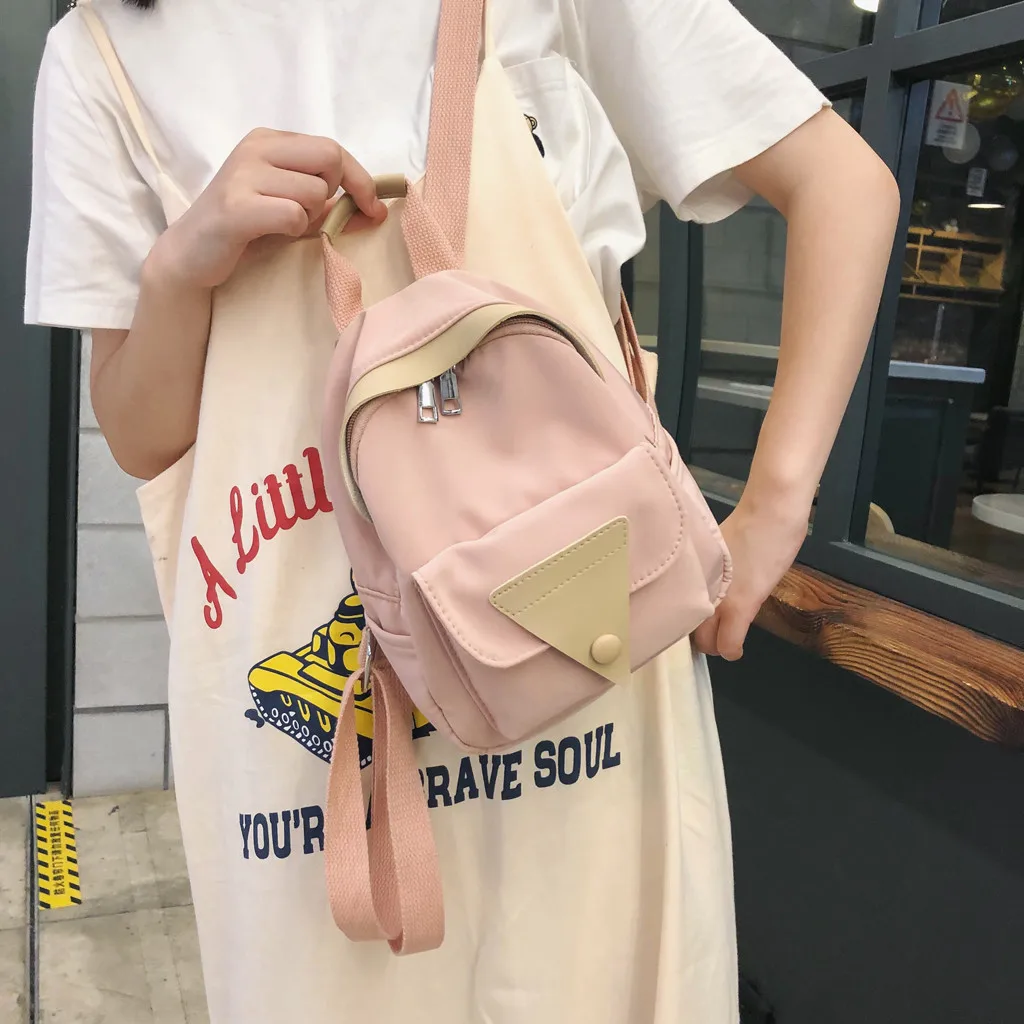 Женский маленький дорожный рюкзак модные школьные рюкзаки карамельных цветов