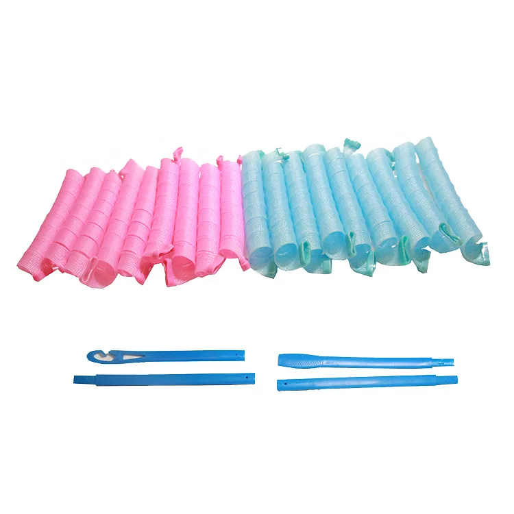

Curlers 65 Long Magic Volume DIY Curly Hair 18 Root Set QQ Volume Pear Twisted Rolls Magic Hair Curler Spiral Curly Hair