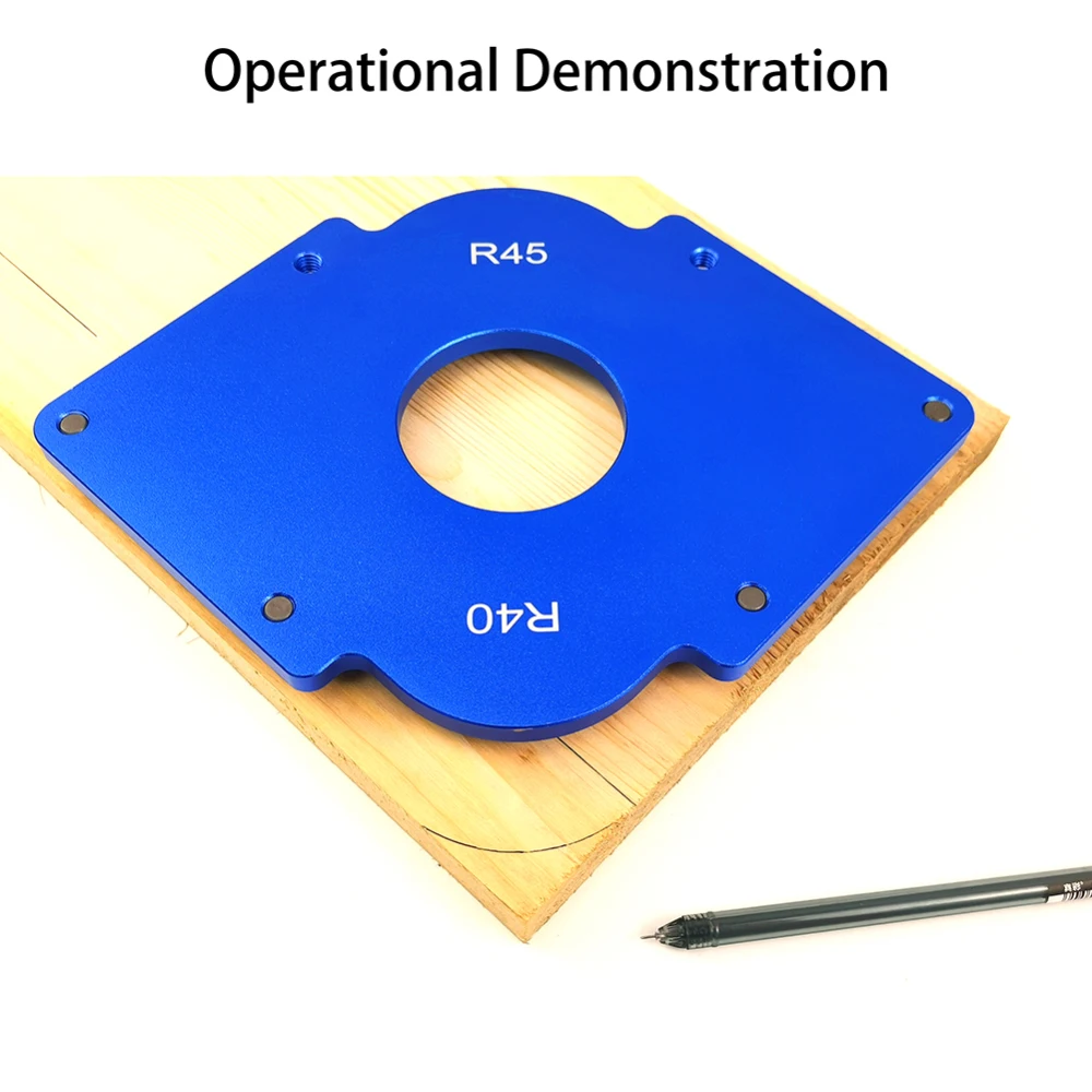 

Practical Router Table Corner Jig Radius Chamfer Profile Template for Professional Efficient Woodworking Trimming Tools