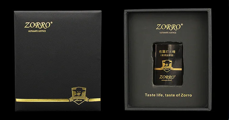 Zorro зажигалки из чистой меди Тяжелая пленка Constantine керосин Z91178 зажигалки(1:1
