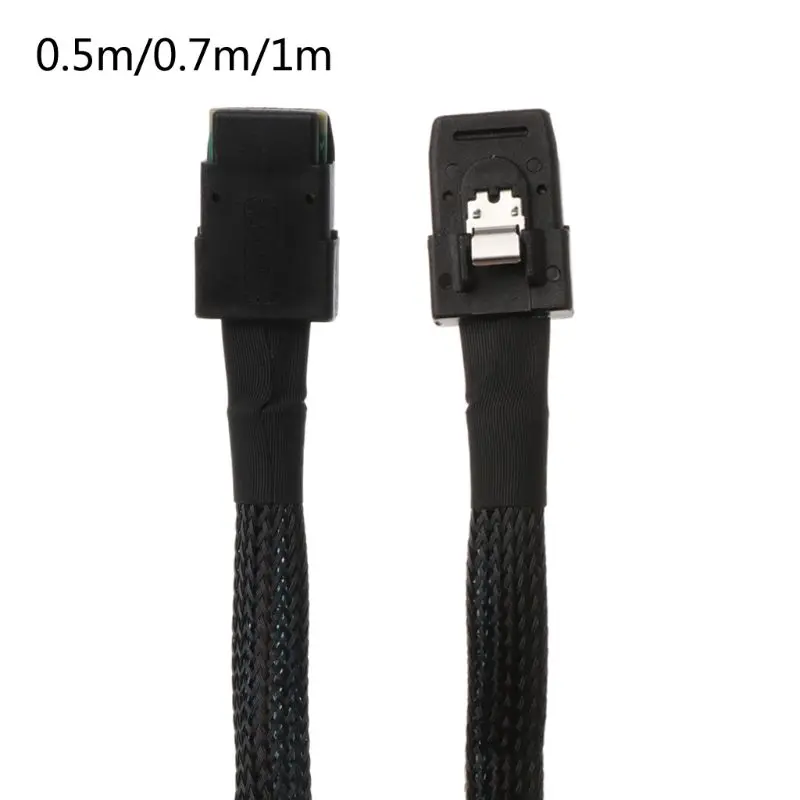 

1Pc Mini SAS 36P SFF-8087 Male TO Mini SAS 36P Male Server HDD Data Transmission Cable Nylon Braid LX9A