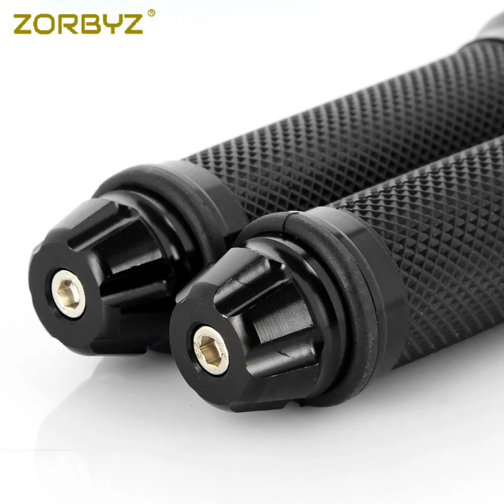 ZORBYZ 7/" 22 мм черный алюминиевый и резиновый руль для Yamaha Kawasaki Honda уличный велосипед