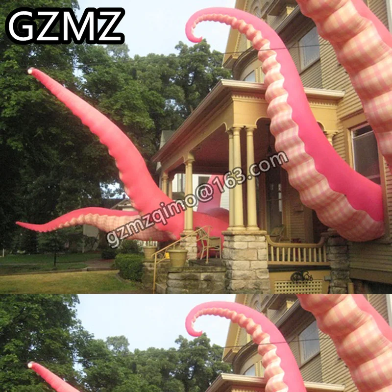 

MZQM Giant Inflatable Tentacles Custom made 3m/4m/5m high silver tentacle inflatable / inflatable octopus leg for decoration to