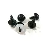Safety Black Amigurumi Eyes For Doll With Plastic Washers 14mm/15mm/16mm/18mm/20mm/22mm/24mm 2