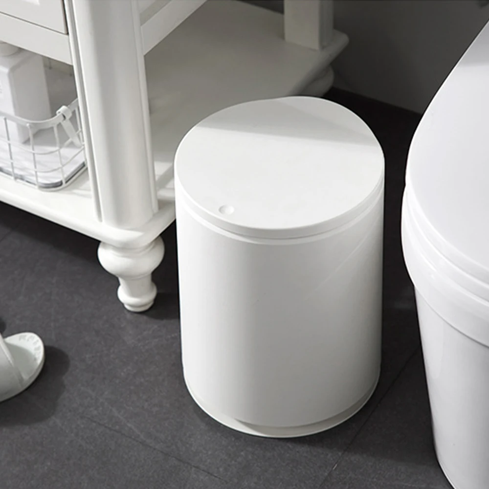 

New Pressing Type Plastic Trash Can Garbage Bin Waste Rubbish Dustbin For Home Trash Can Waste Bins Household Cleaning 2019