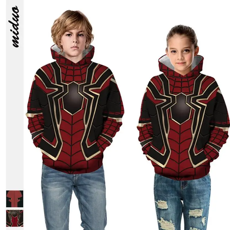 Promotion Jacket The Avengers Spiderman Captain America Iron Man Sweatshirt Autumn Quantum Warfare Hoodies Coats For 4-13y