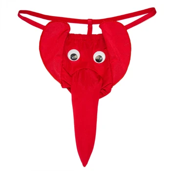 New Underwear Sexy Men's Briefs Creative Red Elephant Underwear Comfort Material Elastic Sexy Real Touch Underwear Clothes 1